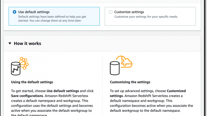 Amazon Redshift Serverless 